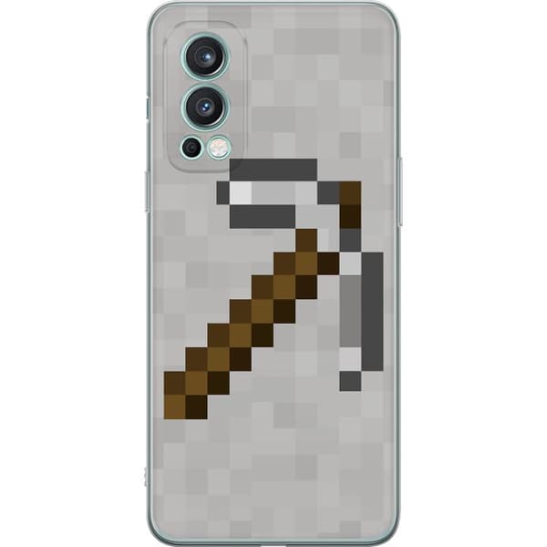 OnePlus Nord 2 5G Genomskinligt Skal Minecraft Tools