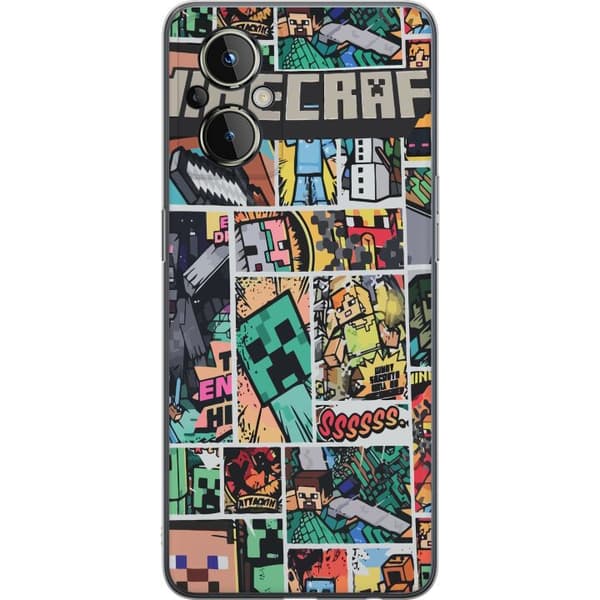 OnePlus Nord N20 5G Gjennomsiktig deksel Minecraft Kunsthåndverk