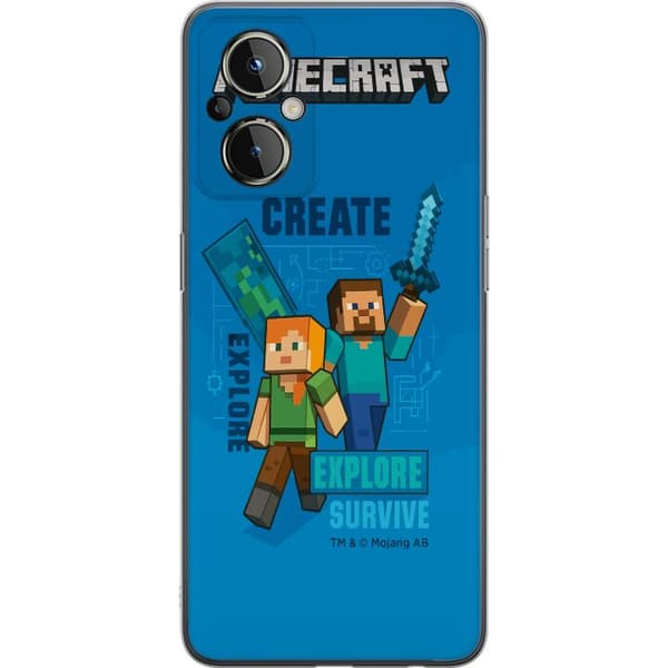 OnePlus Nord N20 5G Gennemsigtig cover Minecraft Huler