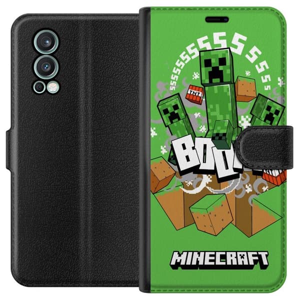 OnePlus Nord 2 5G Lompakkokotelo Minecraft Boom
