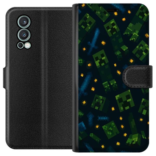 OnePlus Nord 2 5G Tegnebogsetui Minecraft Dungeons Mob