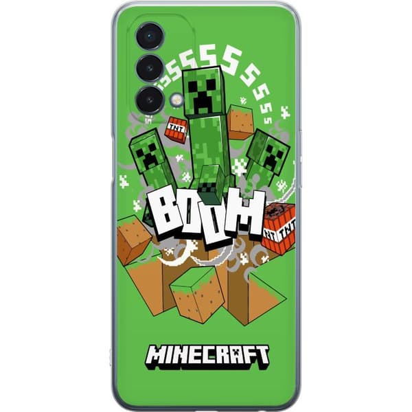 OnePlus Nord N200 5G Genomskinligt Skal Minecraft Boom
