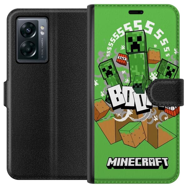 OnePlus Nord N300 Tegnebogsetui Minecraft Boom