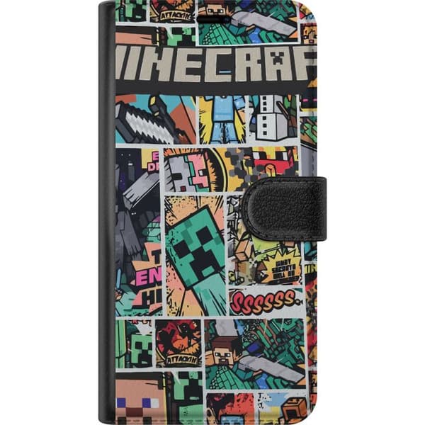 OnePlus Nord N300 Tegnebogsetui Minecraft Kunst