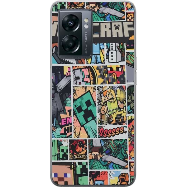 OnePlus Nord N300 Genomskinligt Skal Minecraft Art