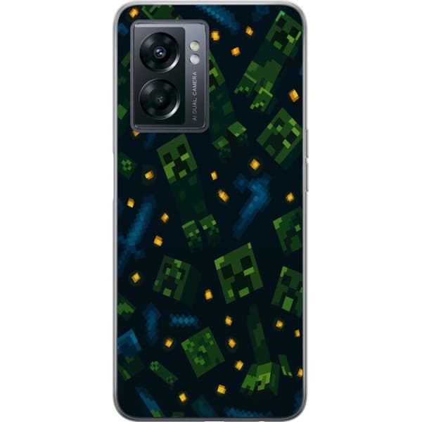 OnePlus Nord N300 Gennemsigtig cover Minecraft Dungeons Mob