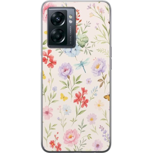 OnePlus Nord N300 Gennemsigtig cover Blomster