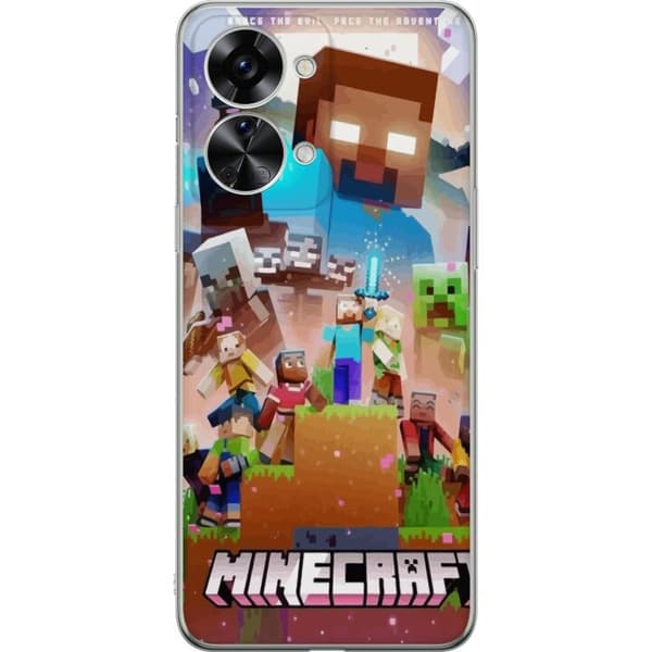 OnePlus Nord 2T Gennemsigtig cover Minecraft