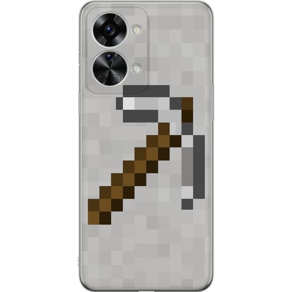 OnePlus Nord 2T Genomskinligt Skal Minecraft Tools