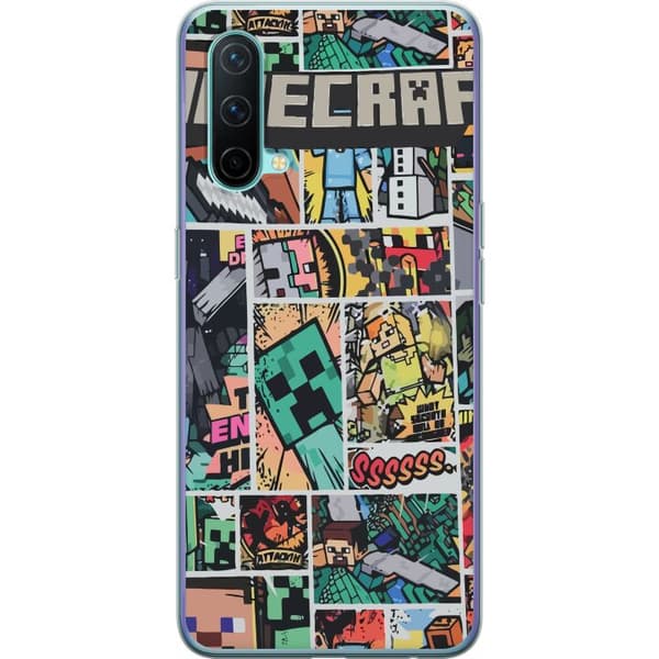 OnePlus Nord CE 5G Läpinäkyvä kuori Minecraft Taide