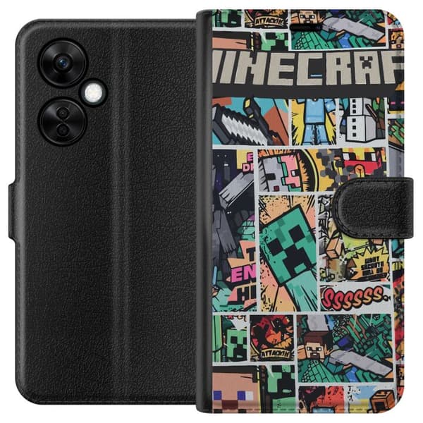 OnePlus Nord CE3 Plånboksfodral Minecraft Art