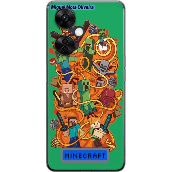 OnePlus Nord CE3 Gennemsigtig cover Minecraft