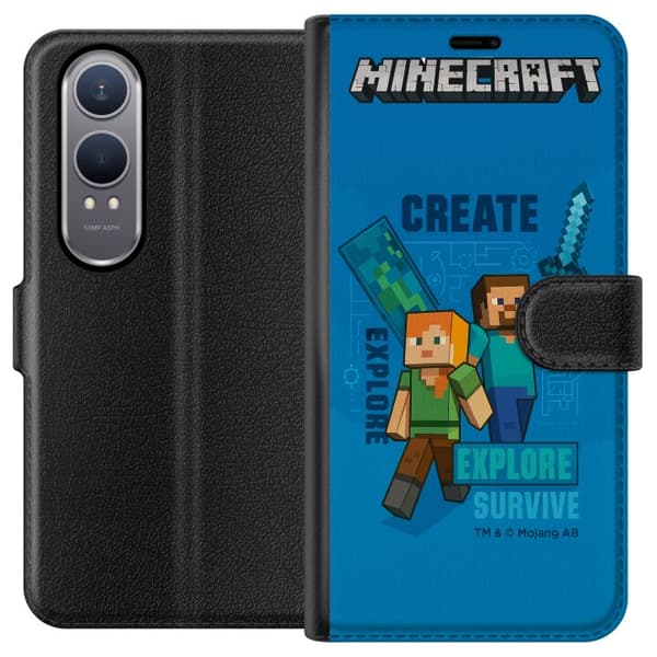 OnePlus Nord CE4 Lite Lompakkokotelo Minecraft Luolastot