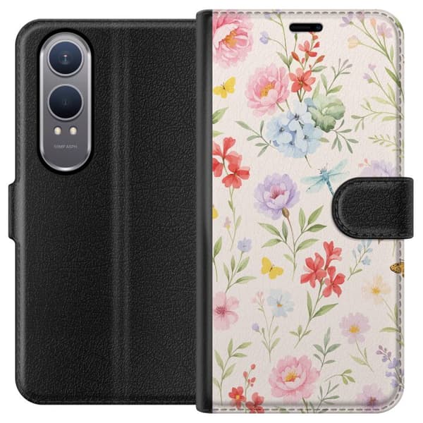 OnePlus Nord CE4 Lite Plånboksfodral Blommor