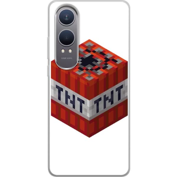 OnePlus Nord CE4 Lite Gjennomsiktig deksel Minecraft TNT