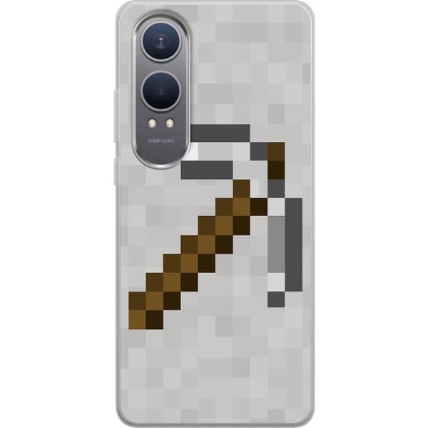 OnePlus Nord CE4 Lite Genomskinligt Skal Minecraft Tools