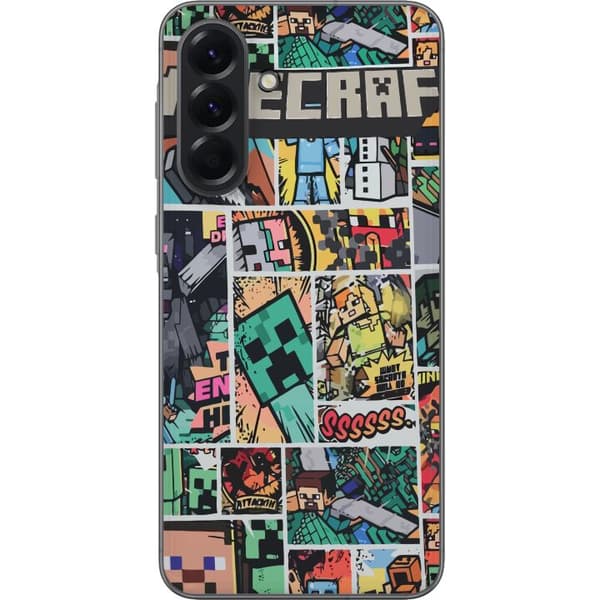 Samsung Galaxy A56 Läpinäkyvä kuori Minecraft Taide