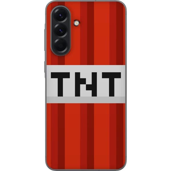 Samsung Galaxy A56 Läpinäkyvä kuori Minecraft TNT