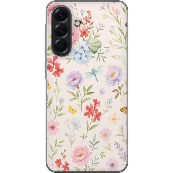 Samsung Galaxy A56 Genomskinligt Skal Blommor