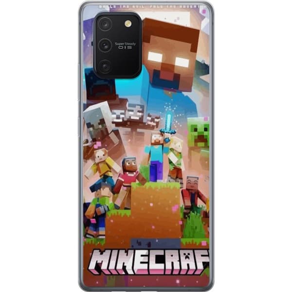 Samsung Galaxy S10 Lite Gennemsigtig cover Minecraft
