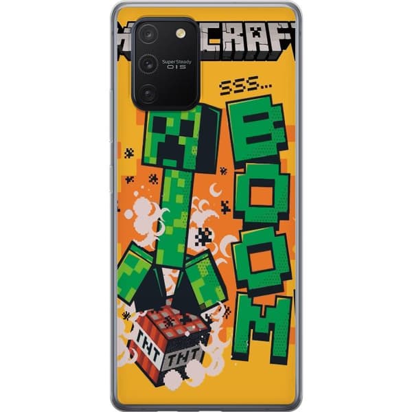 Samsung Galaxy S10 Lite Gennemsigtig cover Minecraft Boom