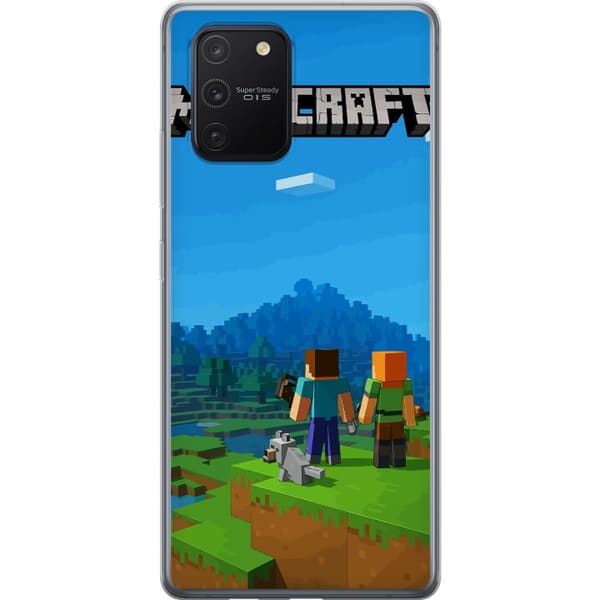 Samsung Galaxy S10 Lite Gennemsigtig cover Minecraft Key Art