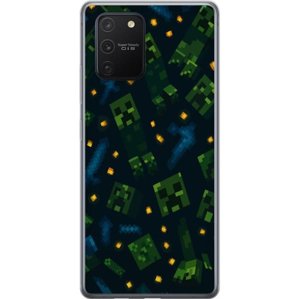 Samsung Galaxy S10 Lite Gennemsigtig cover Minecraft Dungeons Mob