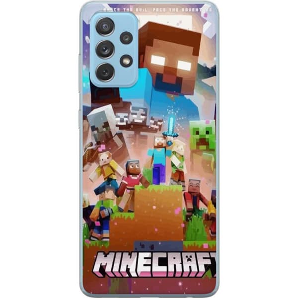 Samsung Galaxy A52 5G Gennemsigtig cover Minecraft