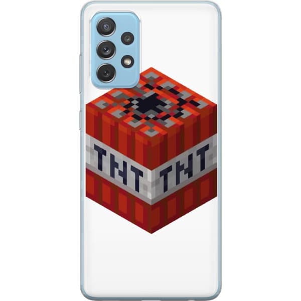 Samsung Galaxy A52 5G Gennemsigtig cover Minecraft TNT