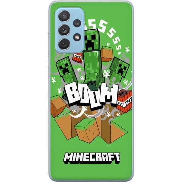 Samsung Galaxy A52 5G Gennemsigtig cover Minecraft Boom