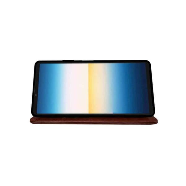 Plånboksfodral 3-kort Sony Xperia 1 VII - Brun