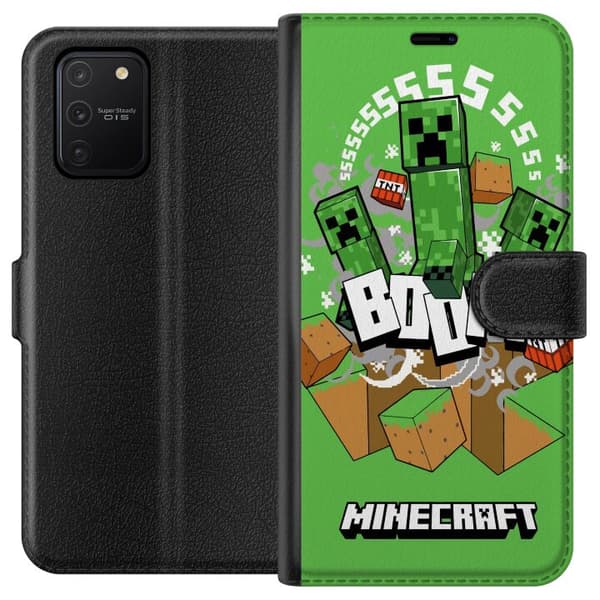 Samsung Galaxy S10 Lite Tegnebogsetui Minecraft Boom