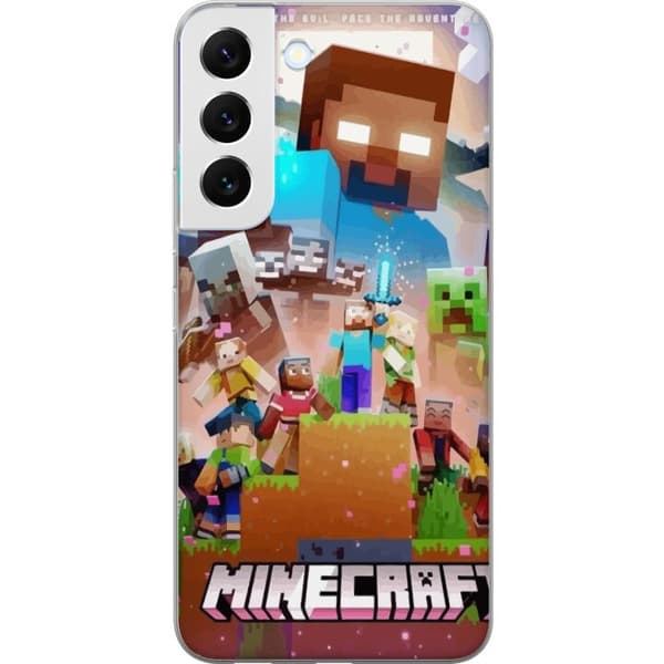 Samsung Galaxy S22+ 5G Gennemsigtig cover Minecraft