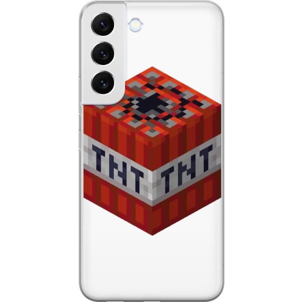 Samsung Galaxy S22+ 5G Läpinäkyvä kuori Minecraft TNT