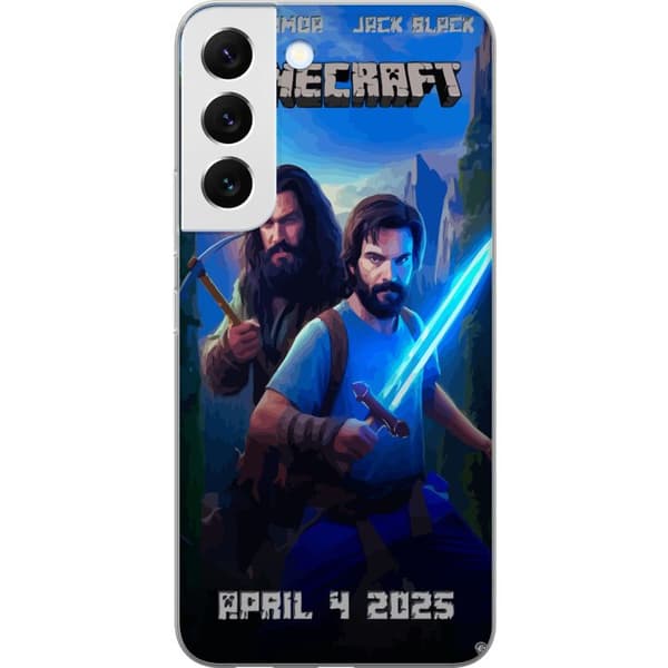 Samsung Galaxy S22+ 5G Gennemsigtig cover En Minecraft-film