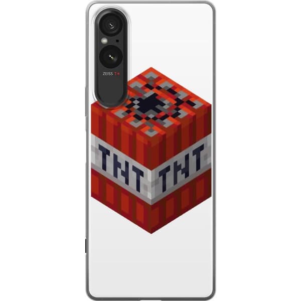 Sony Xperia 10 VI Gennemsigtig cover Minecraft TNT