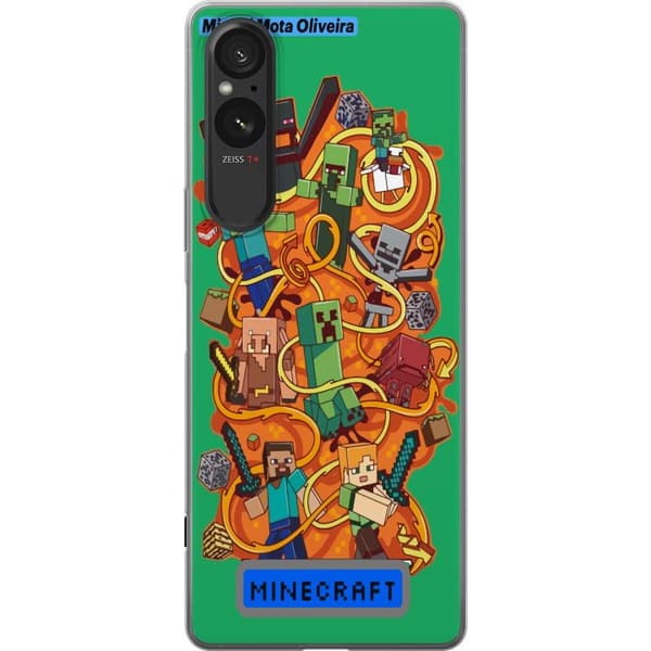 Sony Xperia 10 VI Läpinäkyvä kuori Minecraft