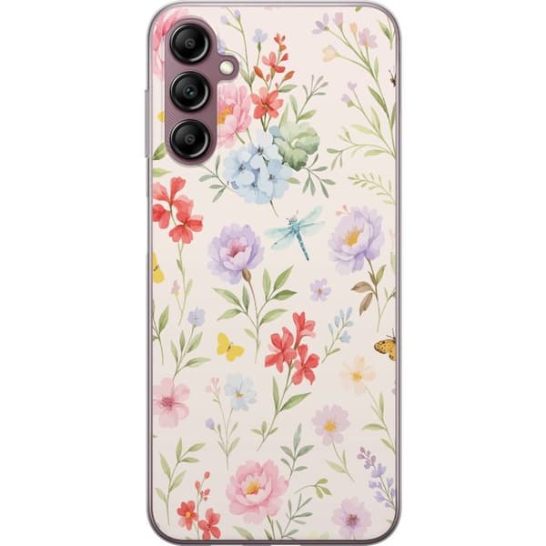 Samsung Galaxy A14 5G Genomskinligt Skal Blommor