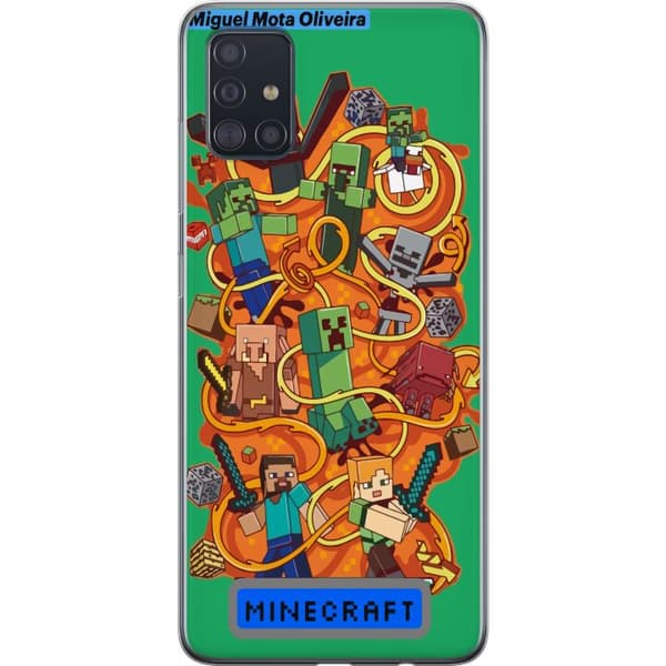 Samsung Galaxy A51 Gjennomsiktig deksel Minecraft