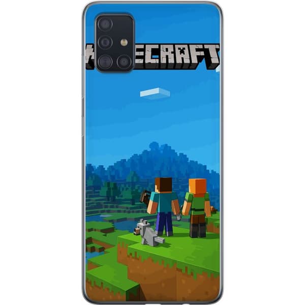 Samsung Galaxy A51 Gjennomsiktig deksel Minecraft Key Art