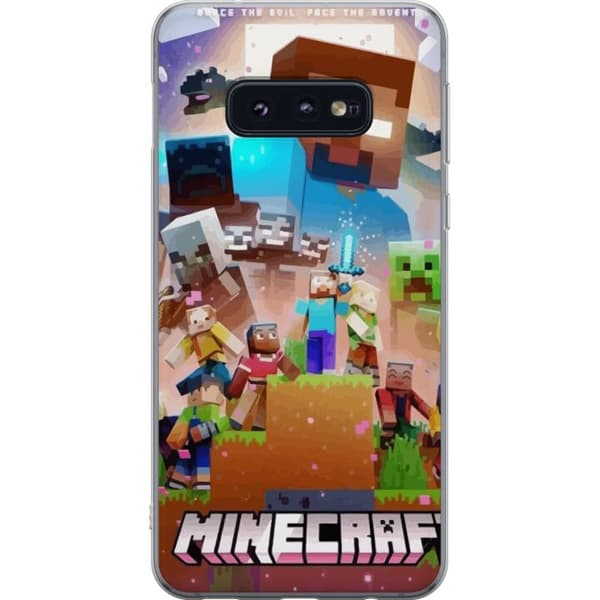 Samsung Galaxy S10e Läpinäkyvä kuori Minecraft