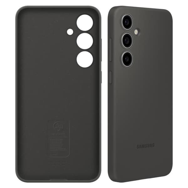 Coque för Samsung Galaxy S24 FE Silikon Flexibel Mjuk Beröring Original Samsung Svart