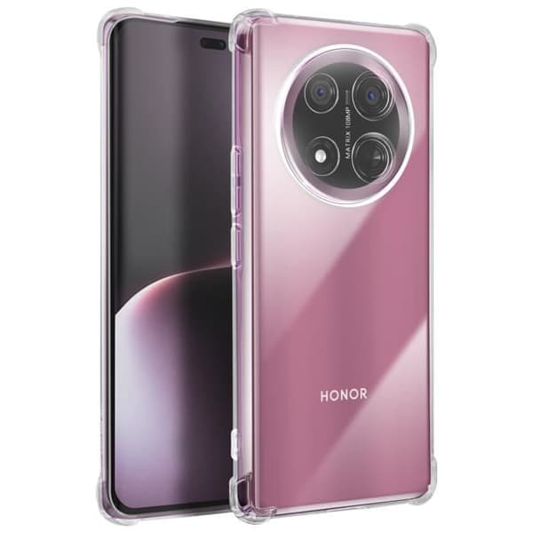 Stöttålig skalför Honor Magic 7 Lite Med Förstärkta Hörn Skyddad Kamera Mayaxess Transparent