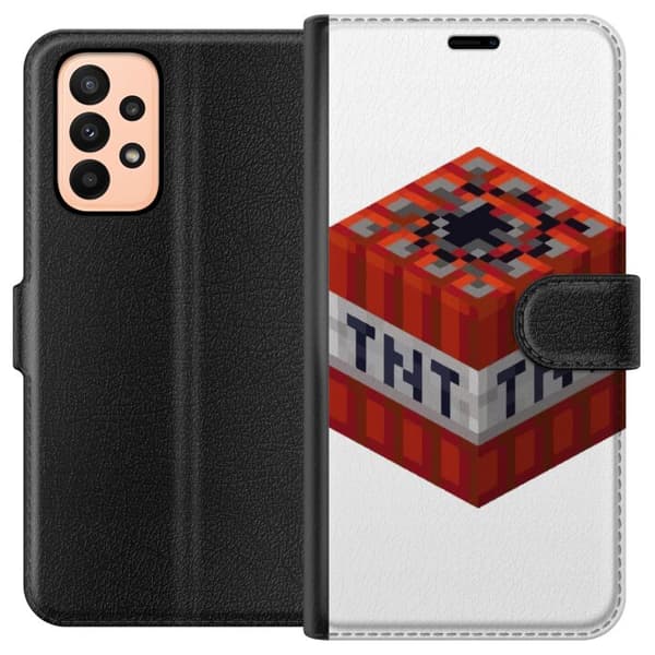 Samsung Galaxy A23 Plånboksfodral Minecraft TNT