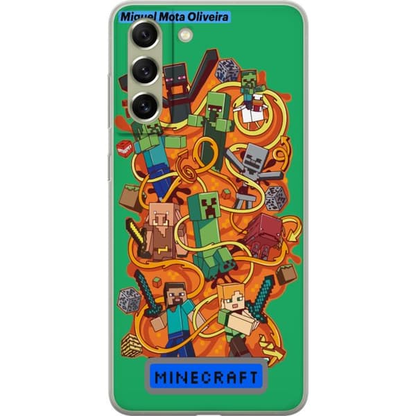 Samsung Galaxy S21 FE 5G Genomskinligt Skal Minecraft