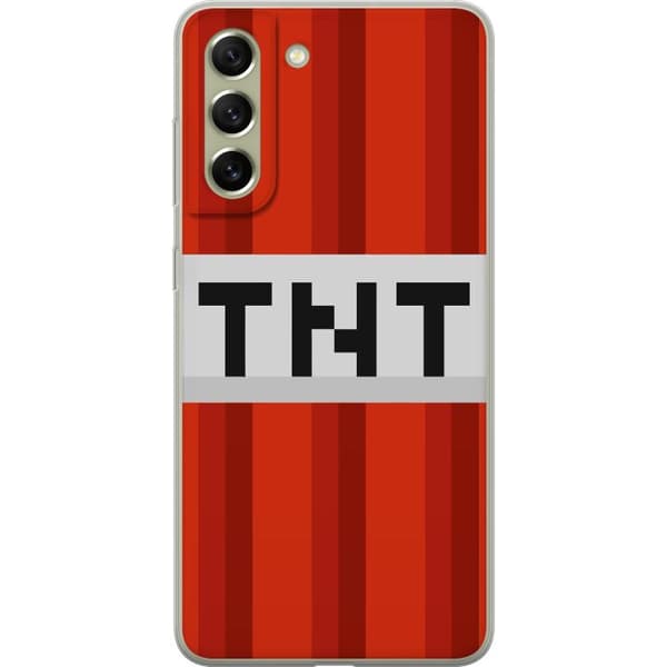 Samsung Galaxy S21 FE 5G Gjennomsiktig deksel Minecraft TNT