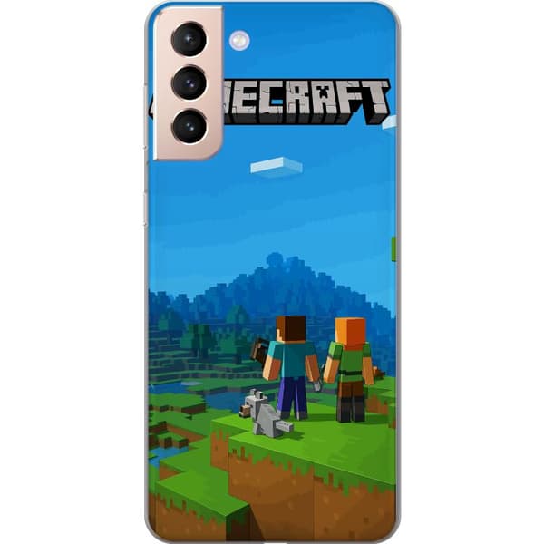 Samsung Galaxy S21 Gjennomsiktig deksel Minecraft Key Art