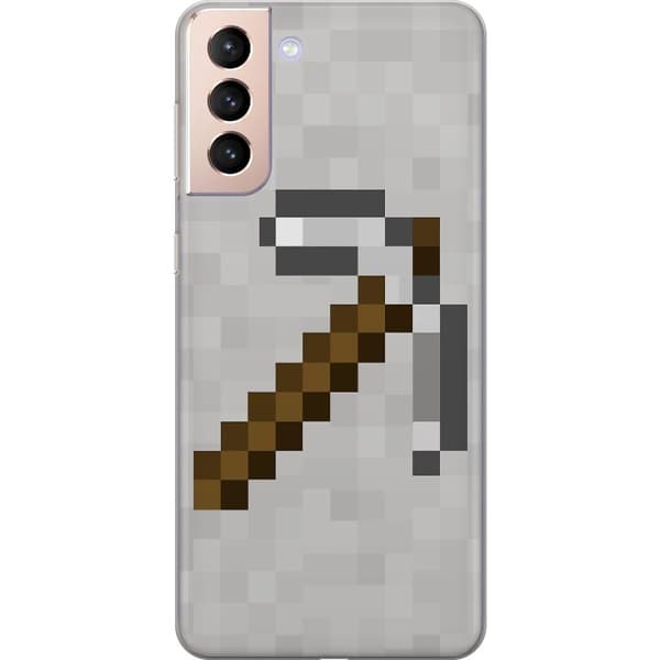 Samsung Galaxy S21 Gjennomsiktig deksel Minecraft Verktøy