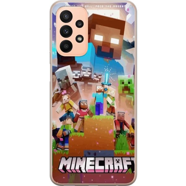Samsung Galaxy A23 5G Genomskinligt Skal Minecraft