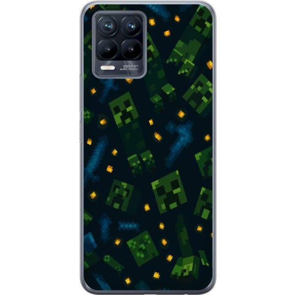 Realme 8 Gjennomsiktig deksel Minecraft Dungeons Mob